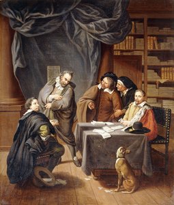 Die Vorbereitung von Hochzeitsverträgen von Jan Josef the Younger Horemans