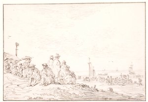 Strand mit vielen Menschen