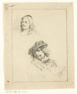 Porträts von Rembrandt und Tilmans von Jan Karel Jacob de Jonge