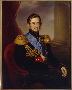 Porträt von Iwan Fjodorowitsch Paschkewitsch, Graf von Erivan, Vizekönig des Königreichs Polen - Gemälde von Jan Ksawery Kaniewski (1805-1867) von Jan Ksawery Kaniewski