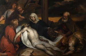 Beweinung Christi von Jan Lievens