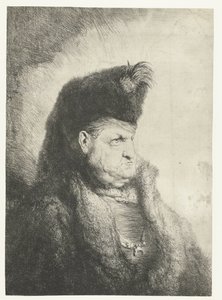 Büste eines Orientalen mit Pelzhut von Jan Lievens