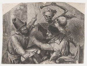 Der Tod und die Kartenspieler von Jan Lievens