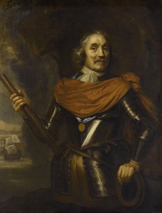 Maarten Harpertszoon Tromp 1597-1653, niederländischer Admiral, 1653 von Jan Lievens