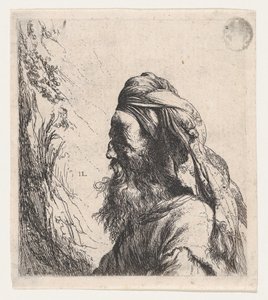 Nach links gewandter Mann mit Turban von Jan Lievens