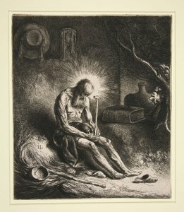Der heilige Hieronymus als Büßer von Jan Lievens
