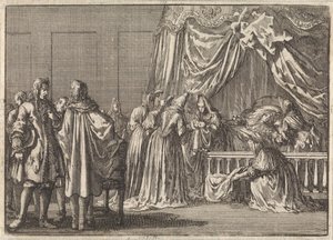 Geburt des Sohnes von König Jakob II. von England, 1688 von Jan Luyken