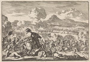 Sieg von Prinz Eugen über die Türken an der Theiß, 1697 von Jan Luyken