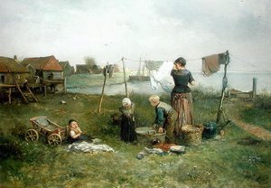 Die Wäsche aufhängen