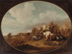 Ein Kavalleriegefecht von Jan Martszen de Jonge