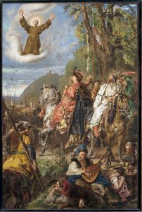 Bohdan Chmelnyzkyj mit Tugay Bey bei Lemberg