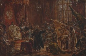 Die Schuiskis auf dem Warschauer Sejm von Jan Matejko