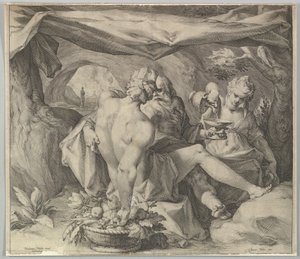 Lot und seine Töchter, ca. 1630
