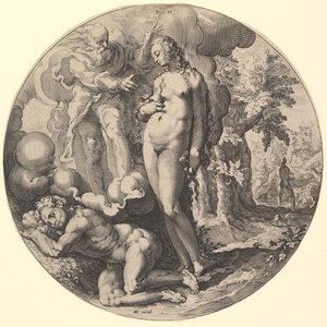 Der sechste Tag stirbt VI, aus der Serie Die Schöpfung der Welt, ca. 1598