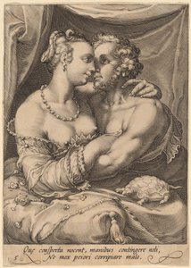 Berührung von Jan Pietersz Saenredam after Hendrik Goltzius