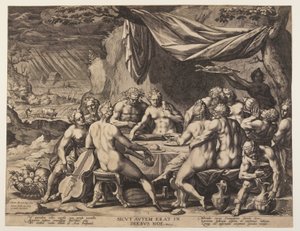 Die Menschheit vor der Sintflut von Jan Sadeler I