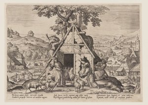 Der falsche Hirte von Jan Sadeler I