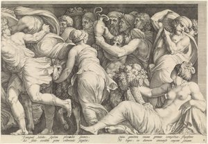 Fries mit der Bestrafung von Niobe (Tafel 8)