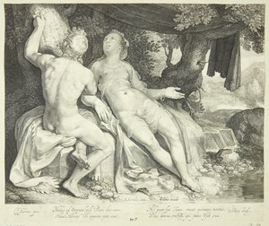 Paris und Oenone von Jan Saenredam