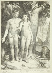 Der Sündenfall von Jan Saenredam