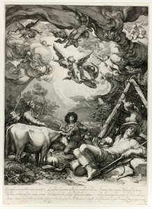 Die Verkündigung an die Hirten von Jan Saenredam