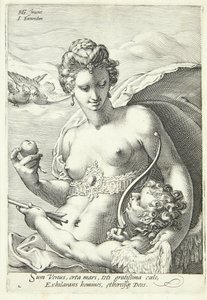 Venus und Amor von Jan Saenredam