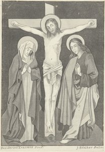Christus am Kreuz mit Maria und Johannes von Jan Stolker (signed by artist)