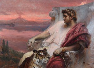 Nero in Baiae, von Styka, Jan