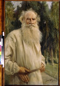 Porträt von Leo Tolstoi von Jan Styka