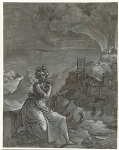 Kassandra betrauert die Zerstörung Trojas, 1550-55 von Jan Swart Van Groningen