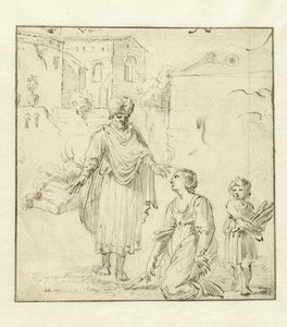 Elia und die Witwe von Zarpath von Jan Symonsz Pynas