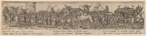 Armee-Zug und Tod von Jan Theodor de Bry after Erhard Schön