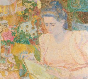 Bildnis von Marie Jeanette de Lange. 1900 von Jan Toorop