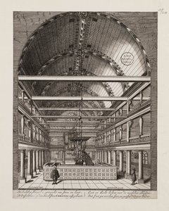 Innenraum der Portugiesischen Synagoge in Amsterdam von Jan Veenhuysen
