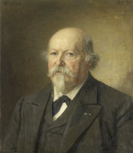 Johan Philip van der Kellen (1831-1906), Direktor des Rijksprentenkabinet (1876-96) von Jan Veth (signed by artist)
