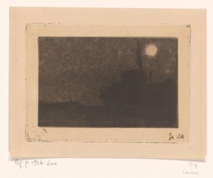 Mühle in Laren im Mondschein von Jan Veth (signed by artist)