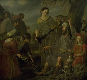 Jakob begräbt die heidnischen Götzen