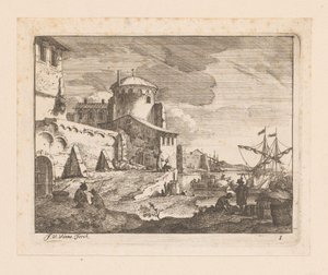 Italienischer Hafen von Jan Vincentsz. van der Vinne