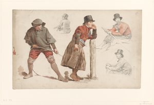 Figurenstudien von Jan Weissenbruch