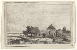 Ansicht der Schenkweg mit der Kuppel von Jan Weissenbruch