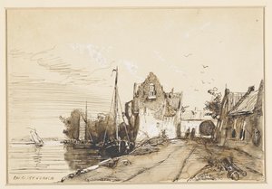 Städtchen an einem Fluss