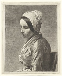 Studie einer sitzenden Frau