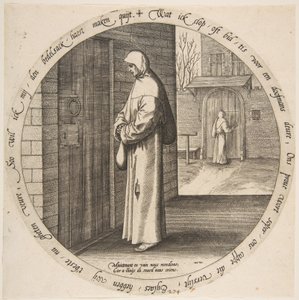 Vergeblich bettelt man an der Tür des Tauben, aus Zwölf flämische Sprichwörter, ca. 1568