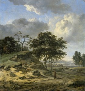 Landschaft mit zwei Jägern