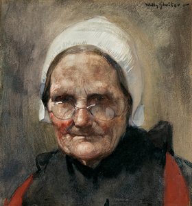 Katwijkse Visvrouw, oder Fischfrau von Katwijk von Jan Willem Sluiter