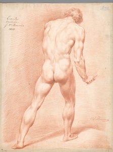 Stehender männlicher Akt, von hinten gesehen (1. Preis 1803)