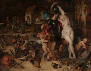 Die Rückkehr vom Krieg: Mars von Venus entwaffnet, ca. 1610-2