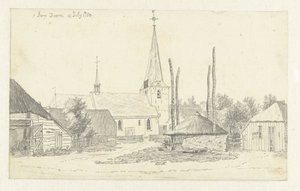 Ansicht des Dorfes Doorn mit der Kirche von Jan de Beijer