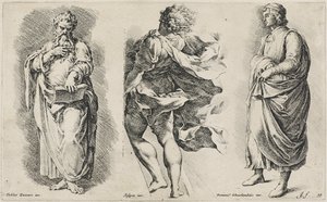 Drei unbetitelte Figuren nach drei italienischen Künstlern von Jan de Bisschop