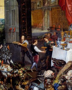 Der Geschmack (Detail) von Jan the Elder Brueghel